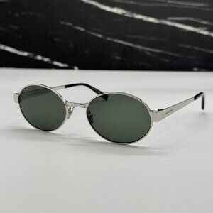 NEW SAINT LAURENT SL692 OO2 SILVER UNISEX SUNGLASSES SAINT LAURENT SL 692 OO2